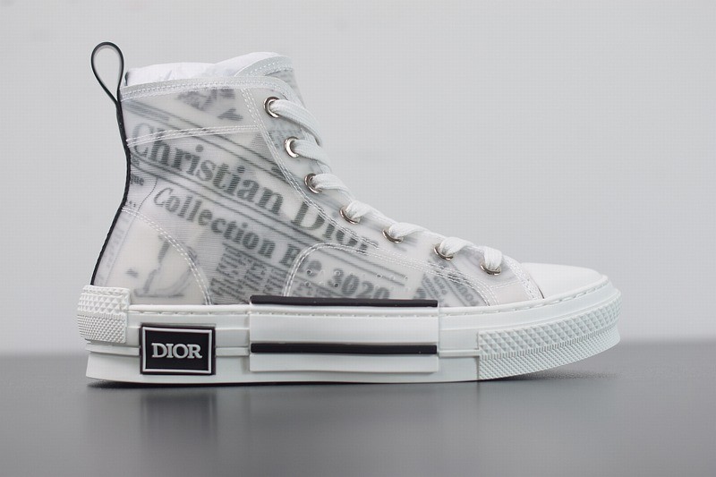 Dior B23 High Top Daniel Asham Newspaper