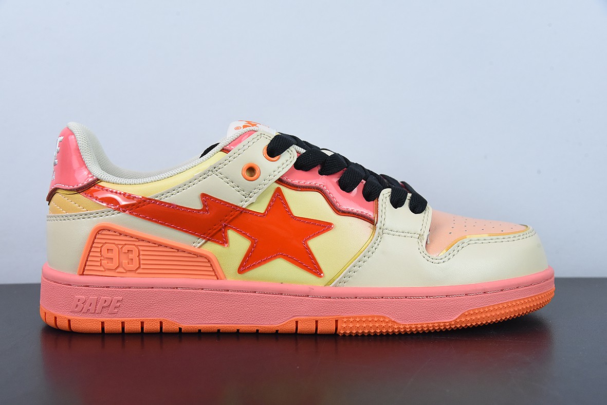 A Bathing Ape Bape SK8 Sta Orange