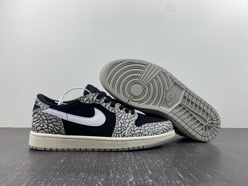  Air Jordan 1 Low “Elephant Print”