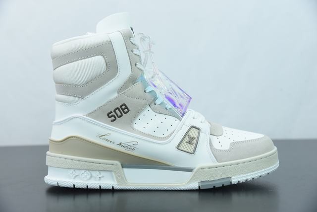 Louis Vuitton Trainer Sneaker Boot White