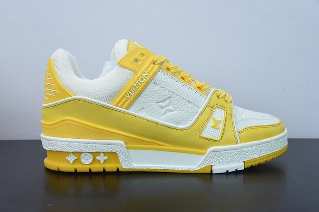  Louis Vuitton Trainer Yellow White Monogram