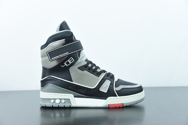 Louis Vuitton LV Trainer Boot High Black Grey